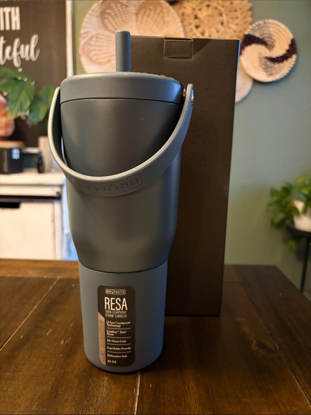 BruMate Resa 35 oz. Straw Tumbler in Nightfall Blue! New!